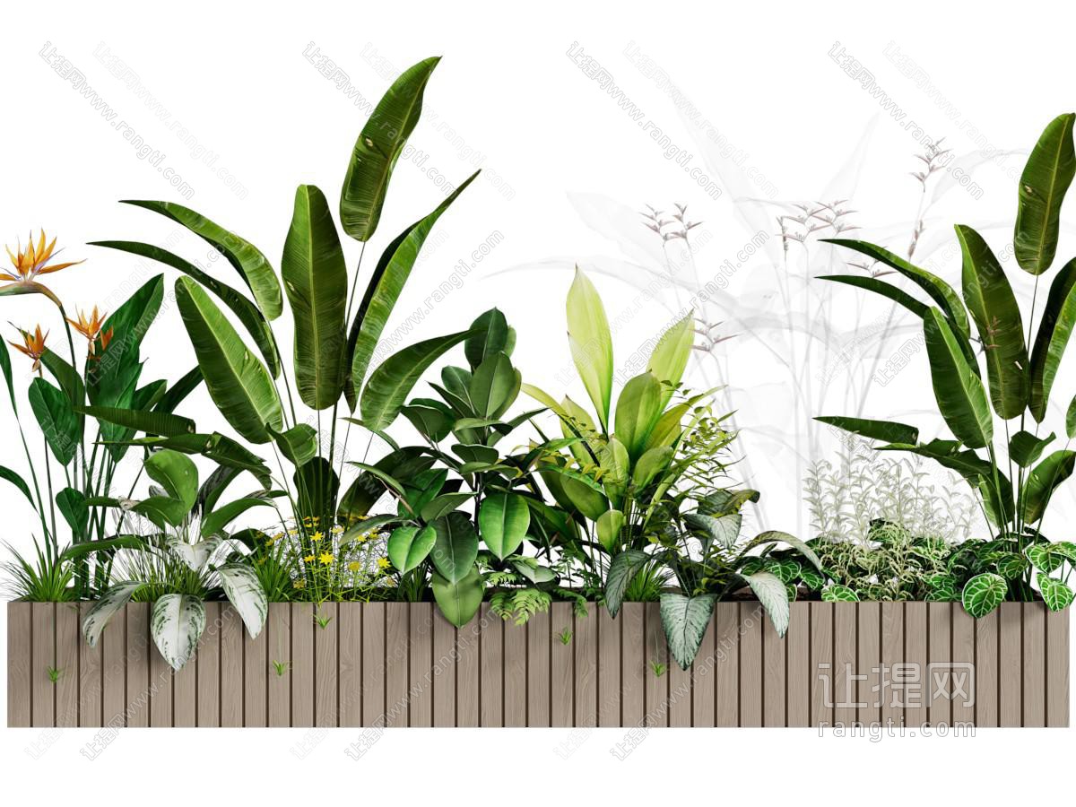 现代户外实木花坛花草花卉景观植物园艺小品