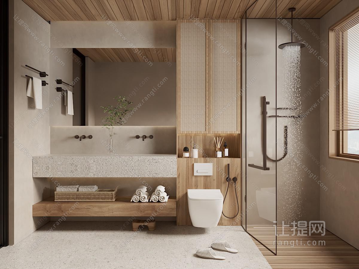 现代卫浴间 洗手间