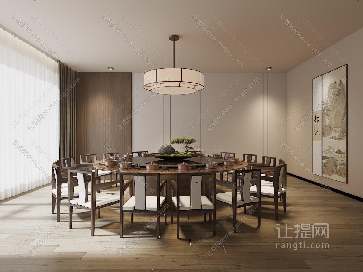 新中式酒店包厢包间