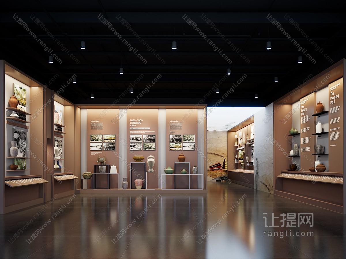 新中式陶瓷展厅展览