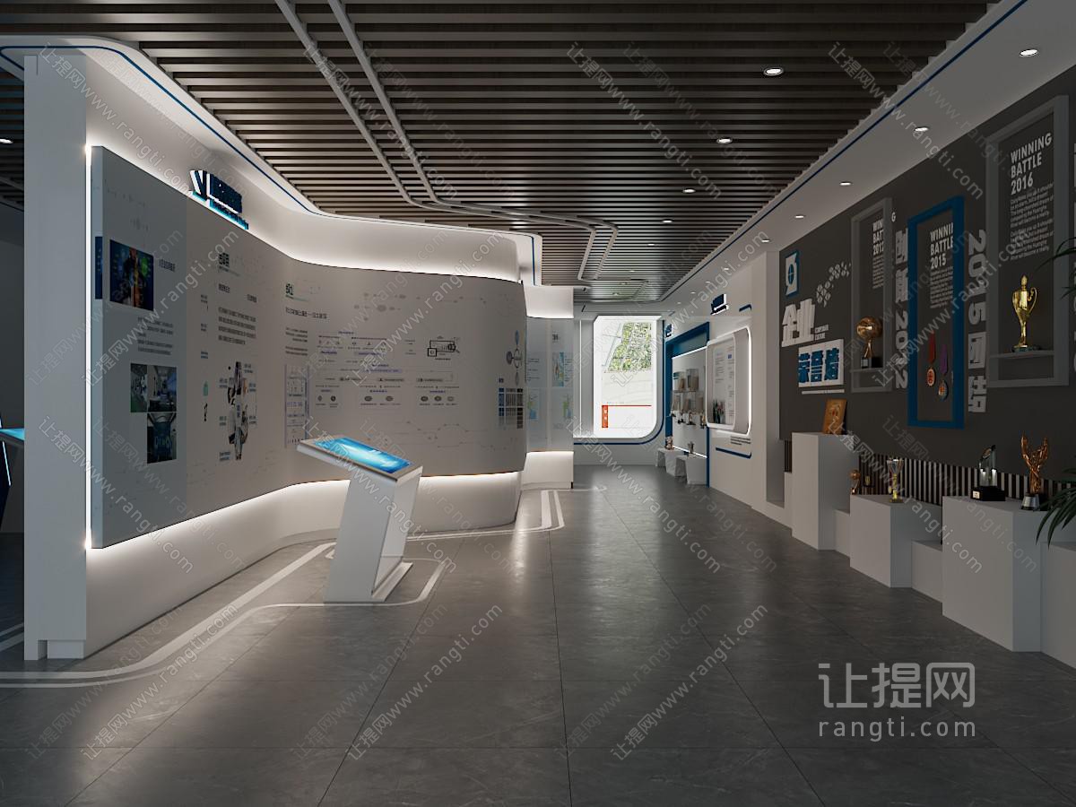 现代企业展厅展览
