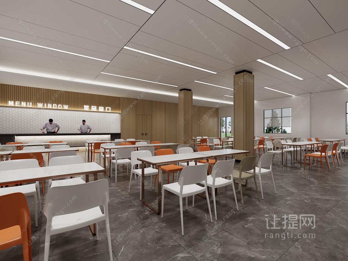 现代食堂 饭店餐馆