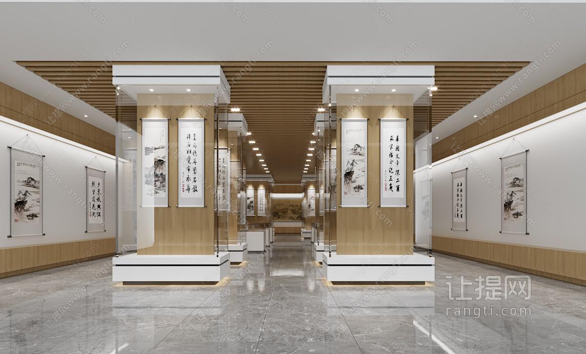 新中式书画展厅展览