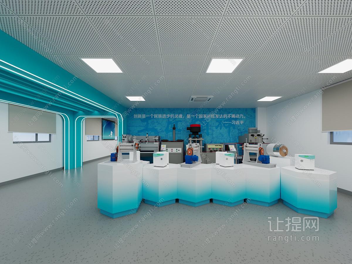 现代工业设备零部件展厅展览