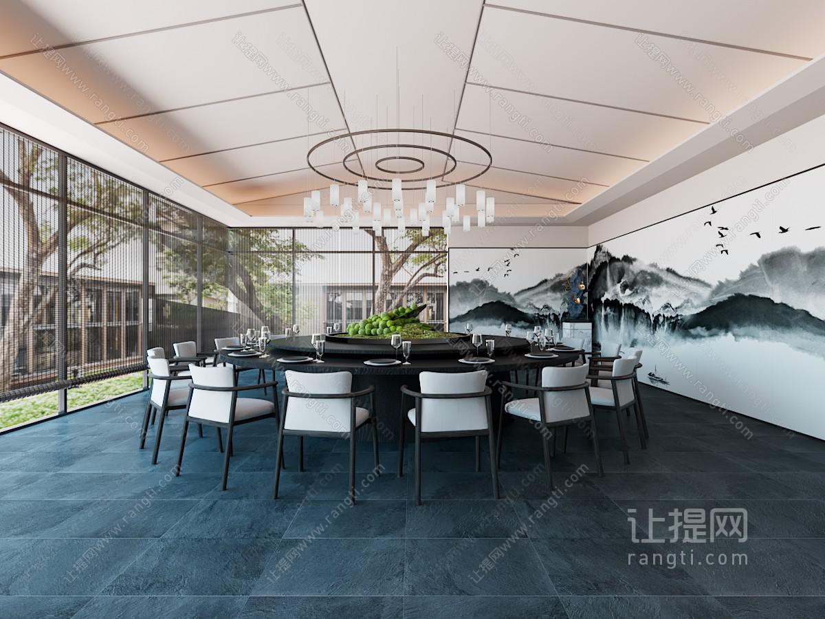 新中式酒店包厢包间