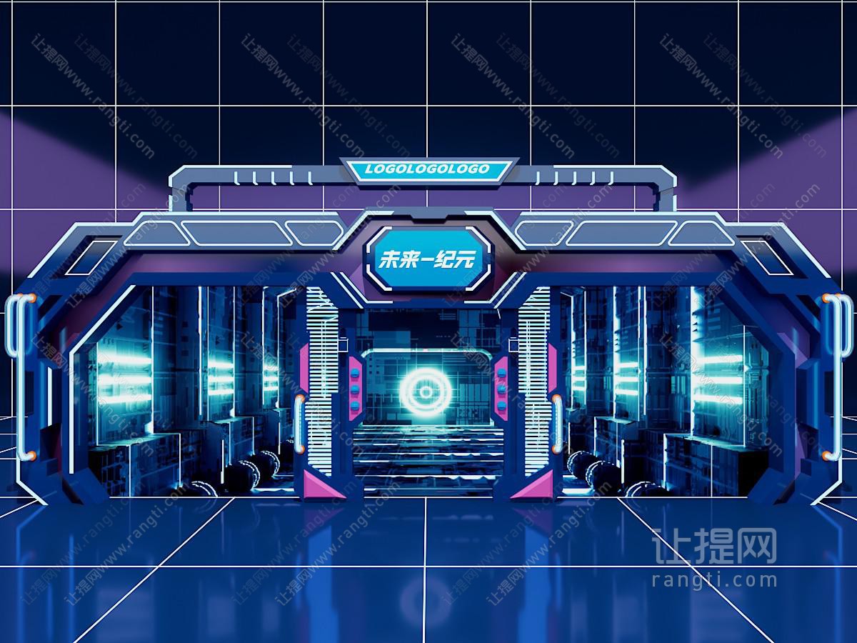 现代科技馆展厅展览 门头