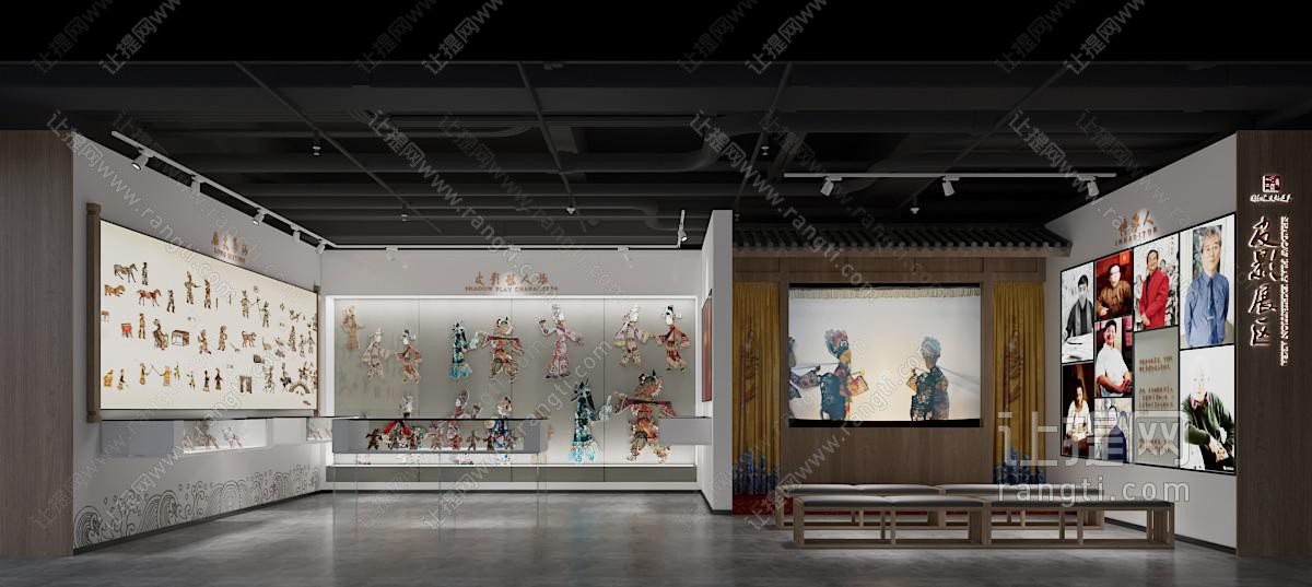 新中式皮影文化展厅展览