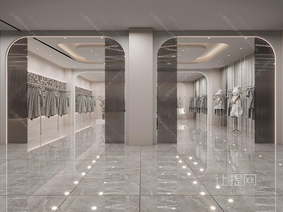 现代女装专卖店 门头