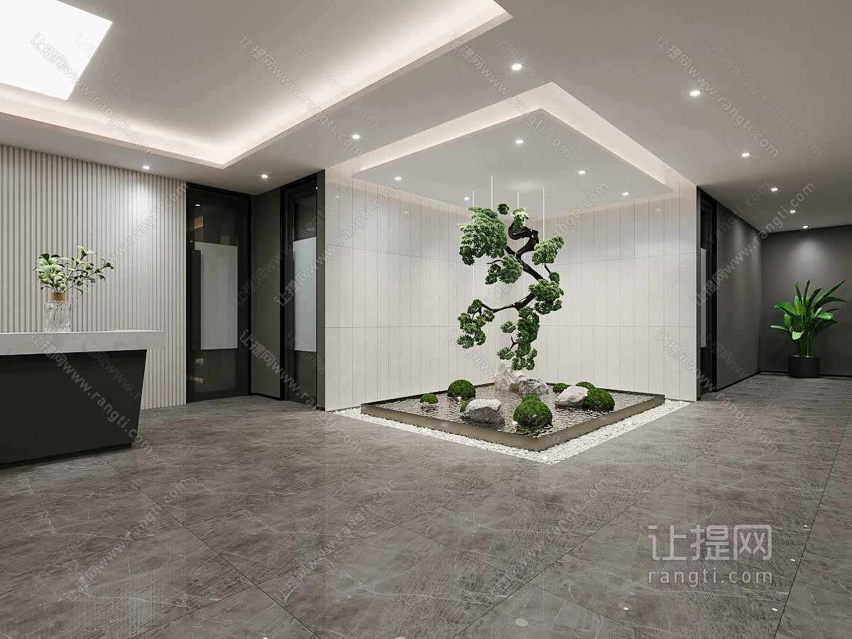 新中式大堂前台接待