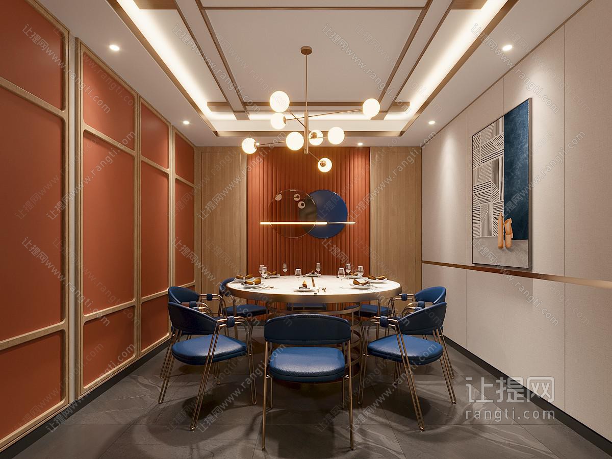 新中式酒店包厢包间