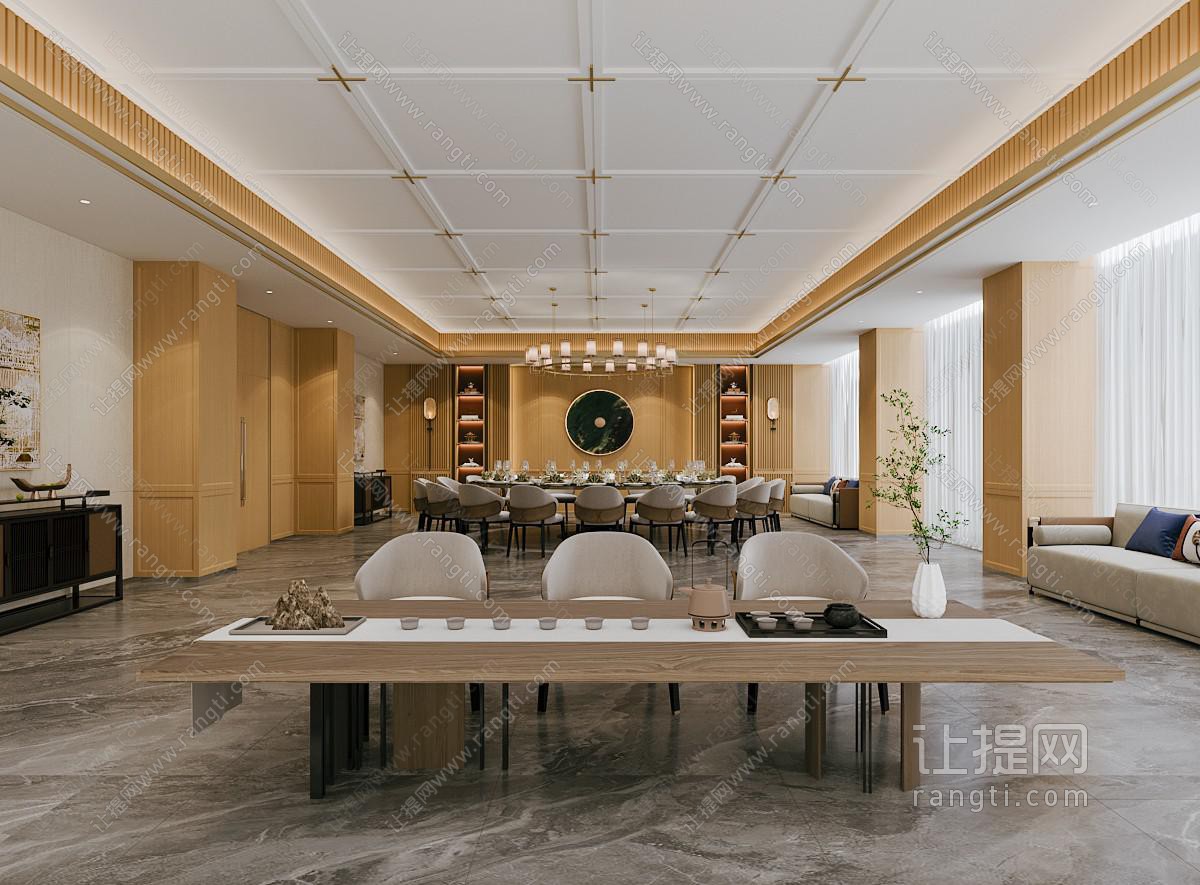 新中式酒店包厢包间