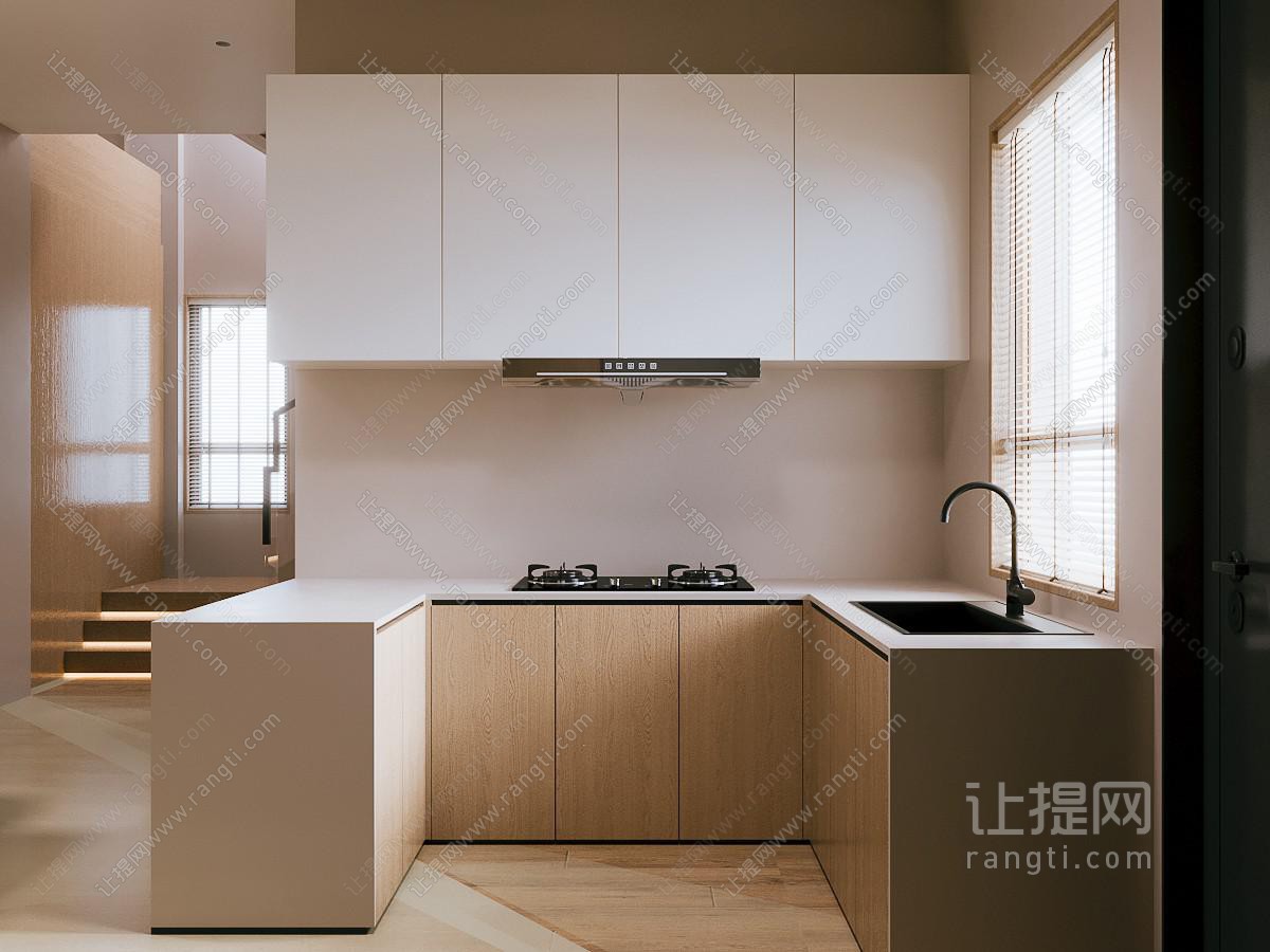现代开放式厨房