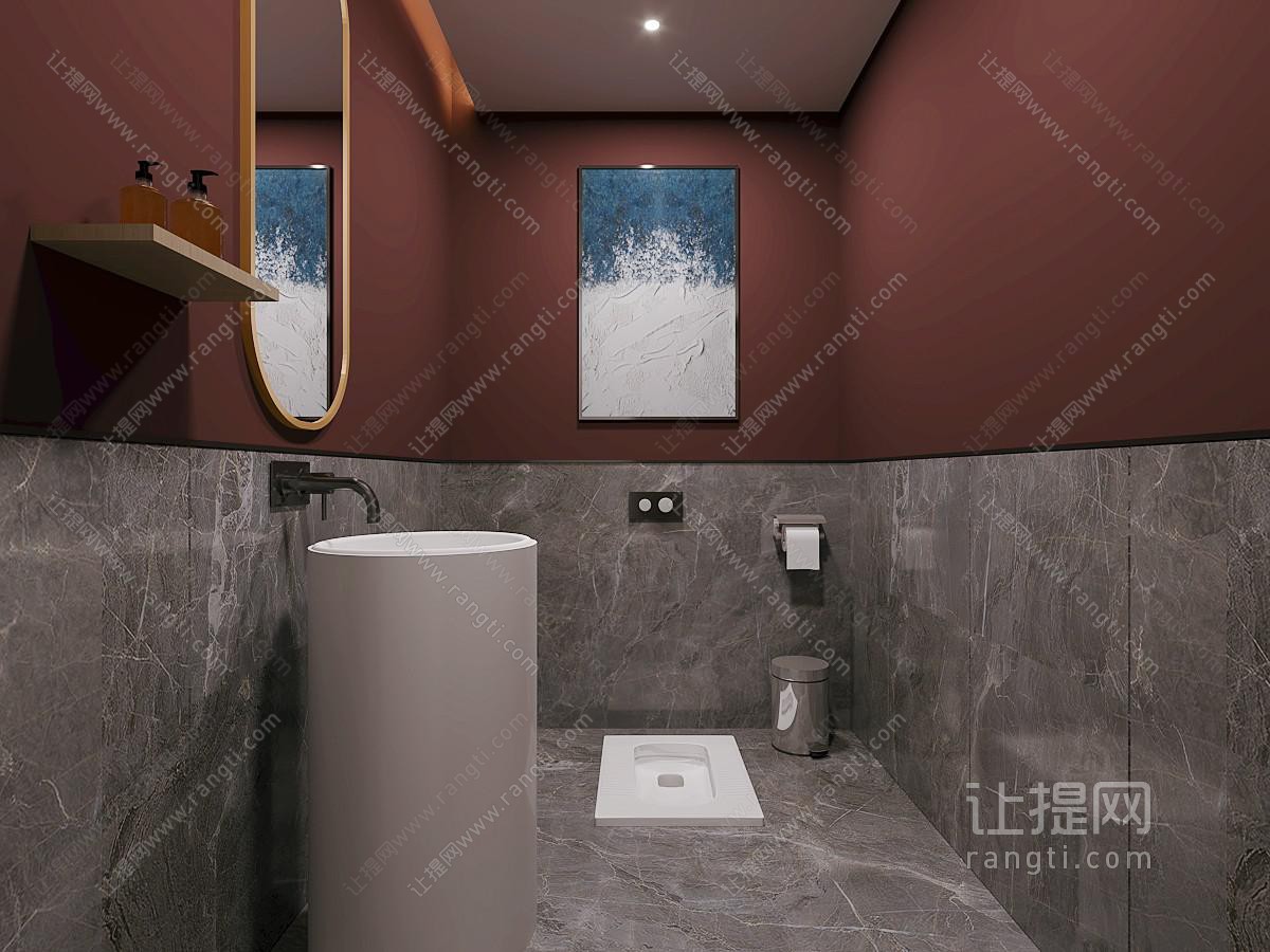 现代酒店卫浴间 洗手间
