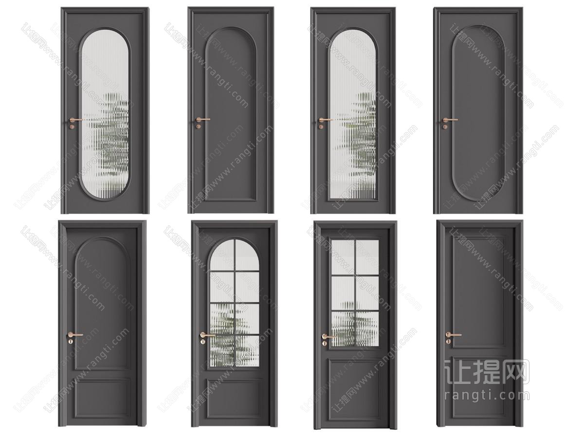 法式平开门 玻璃门