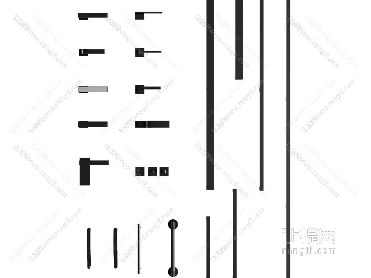 现代金属拉手