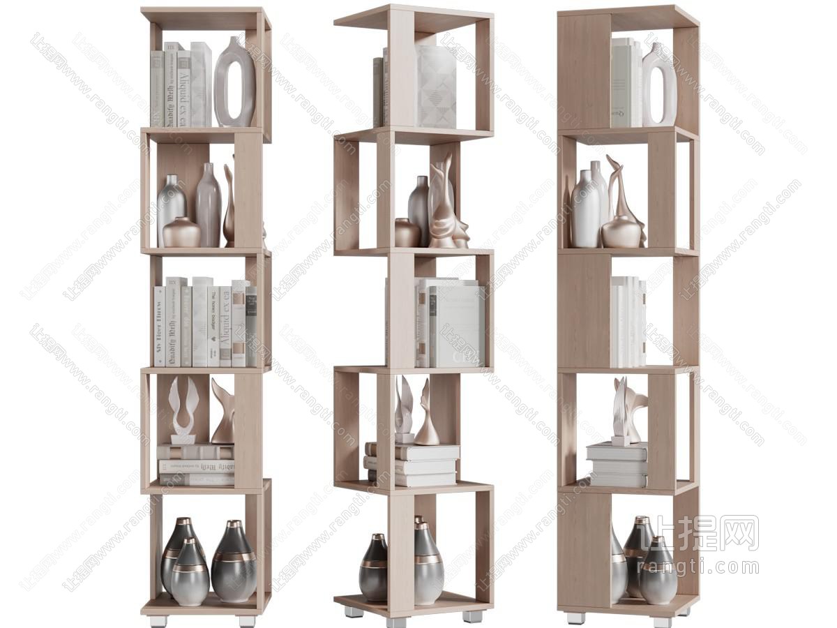 现代镂空装饰书架