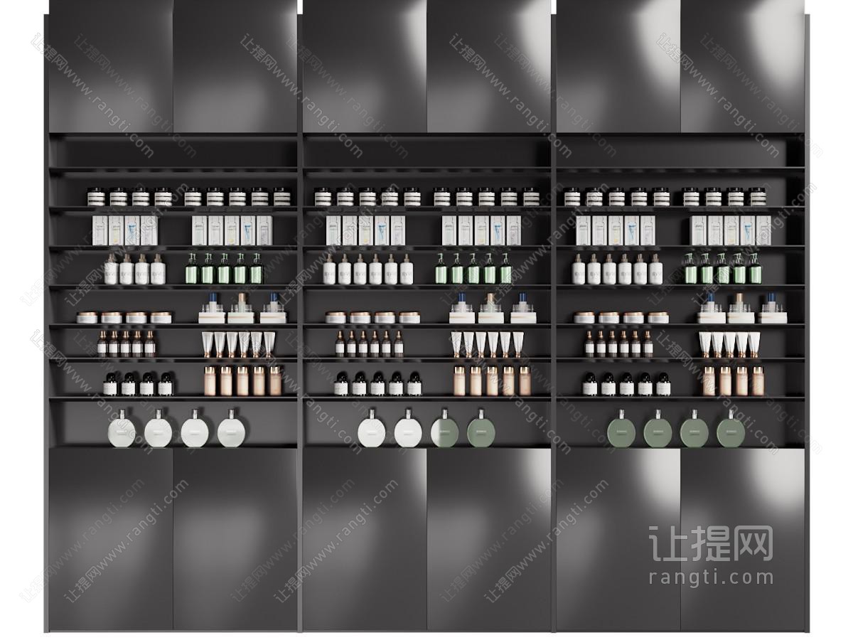 现代化妆品展柜 货架