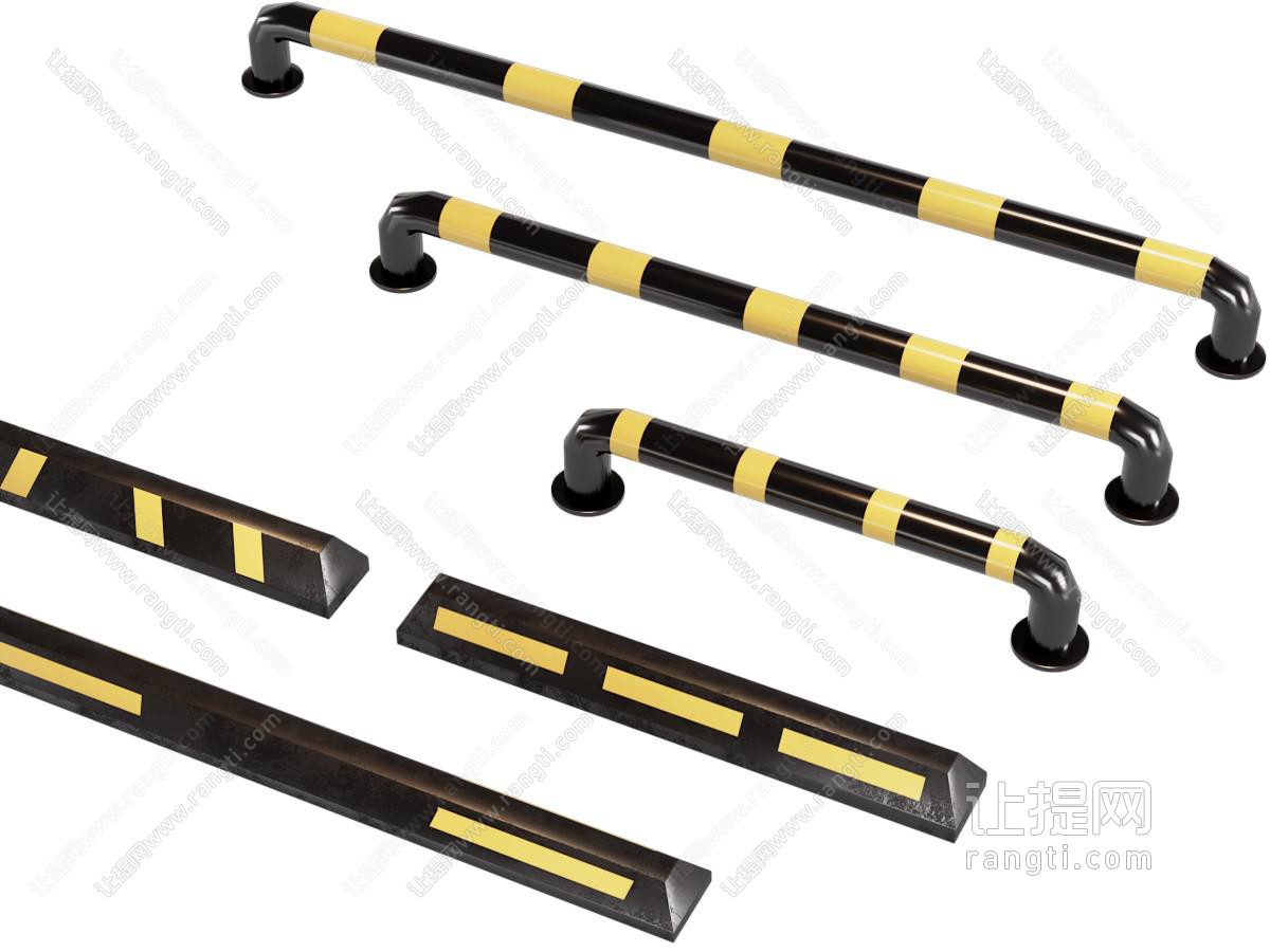 现代路障 挡车器 阻位器 车位挡轮杠 减速带