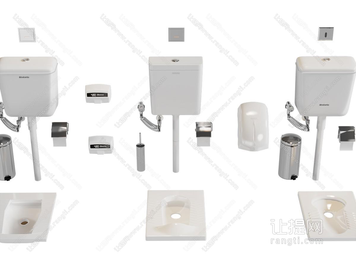 现代蹲便器 抽水马桶