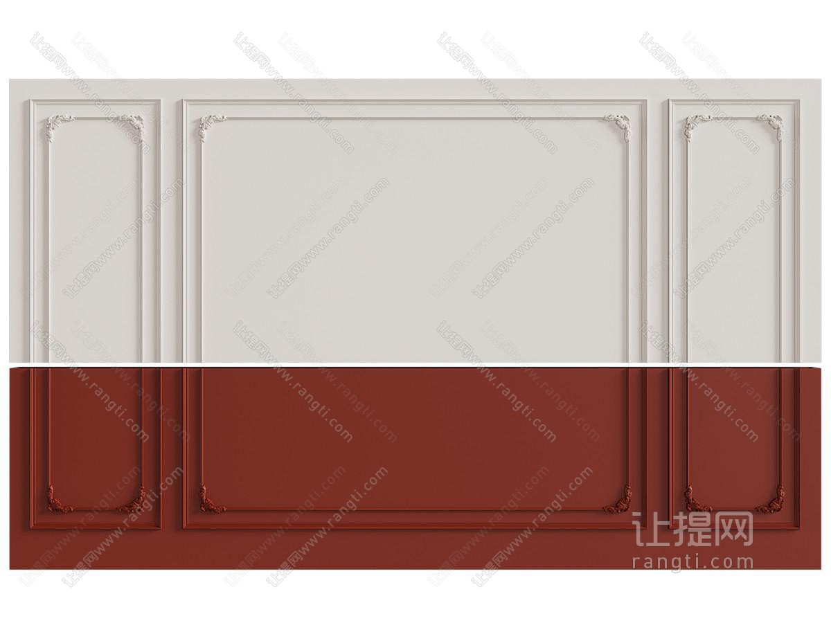 法式石膏线护墙板