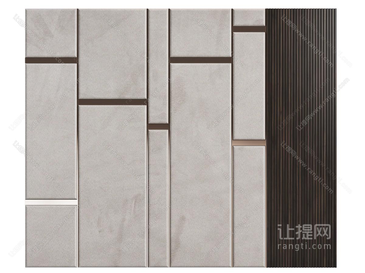 现代软包背景墙