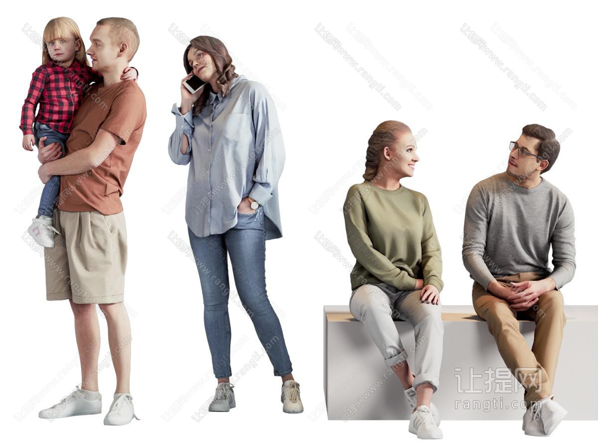 现代聊天的男人 女人 多人 人物