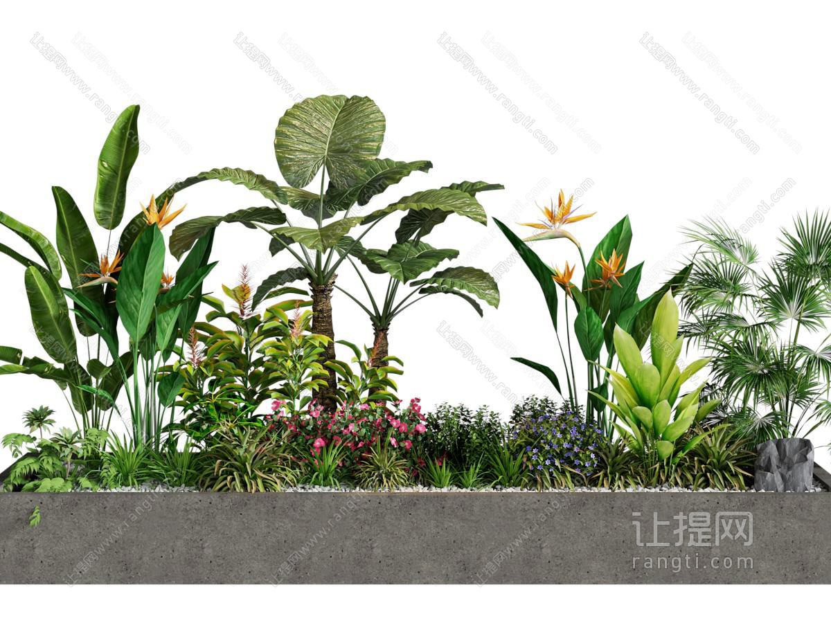 现代花坛花草花卉植物景观园艺小品
