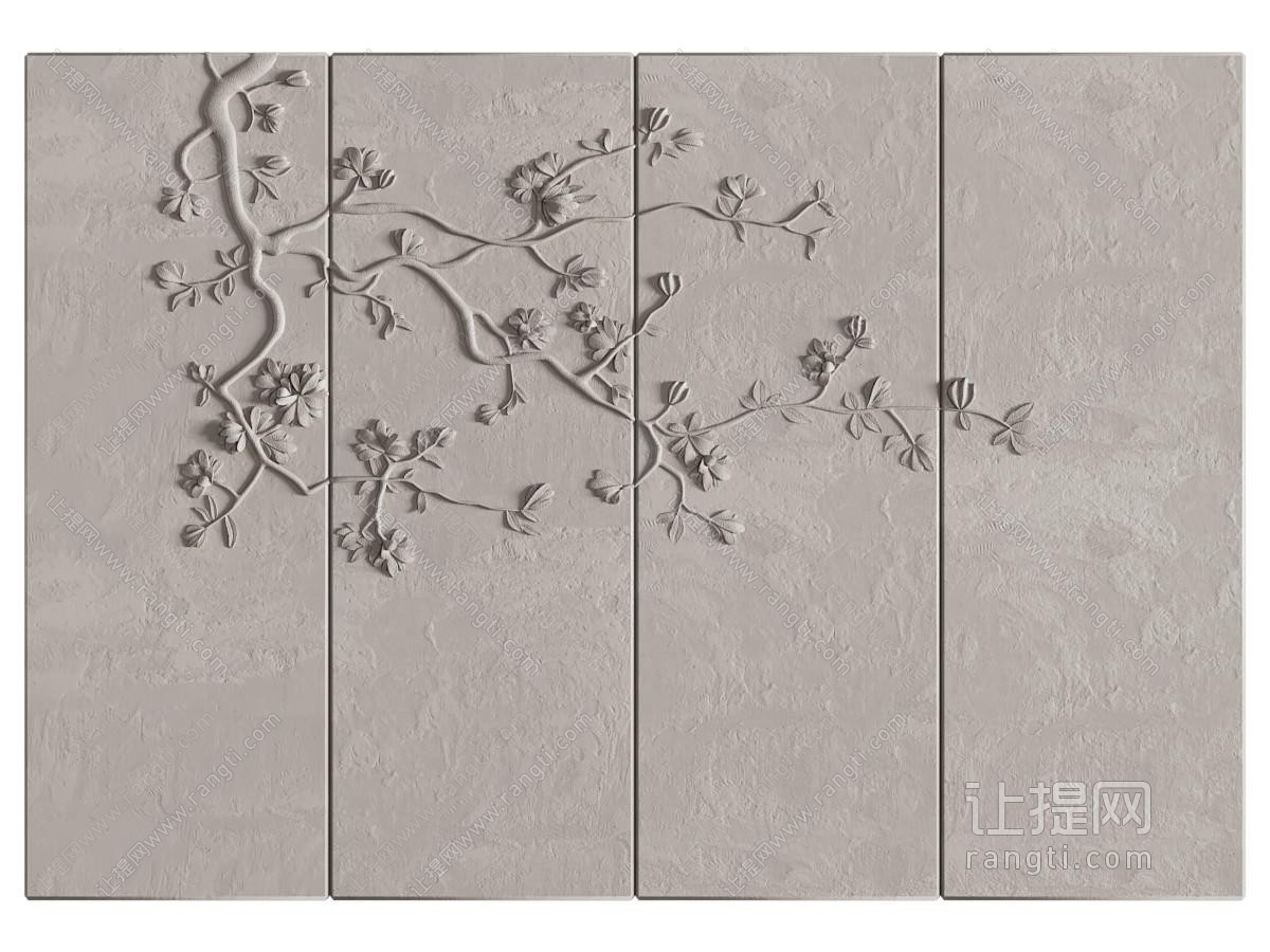 新中式背景墙