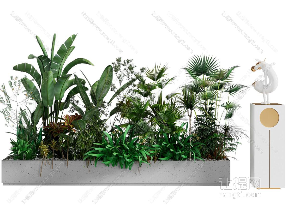 现代庭院花池 花草景观园艺小品