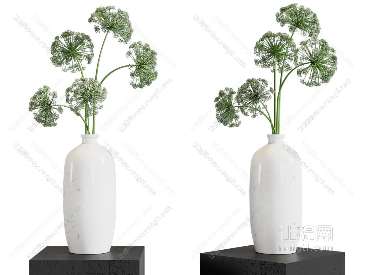 现代陶瓷花瓶花卉摆件