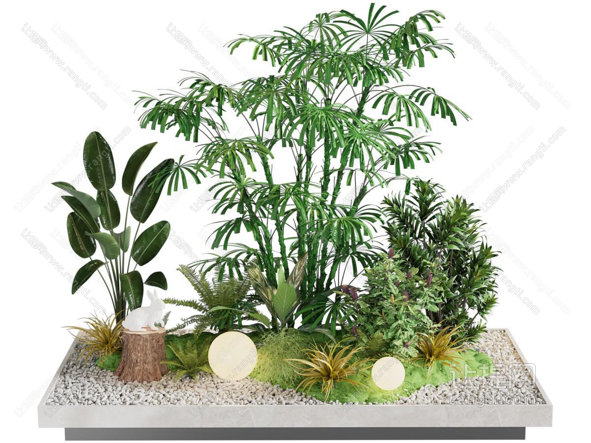 现代花坛花草景观园艺小品