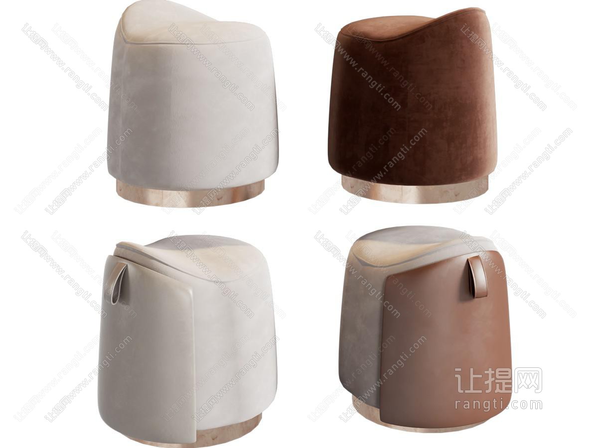 现代轻奢沙发凳子