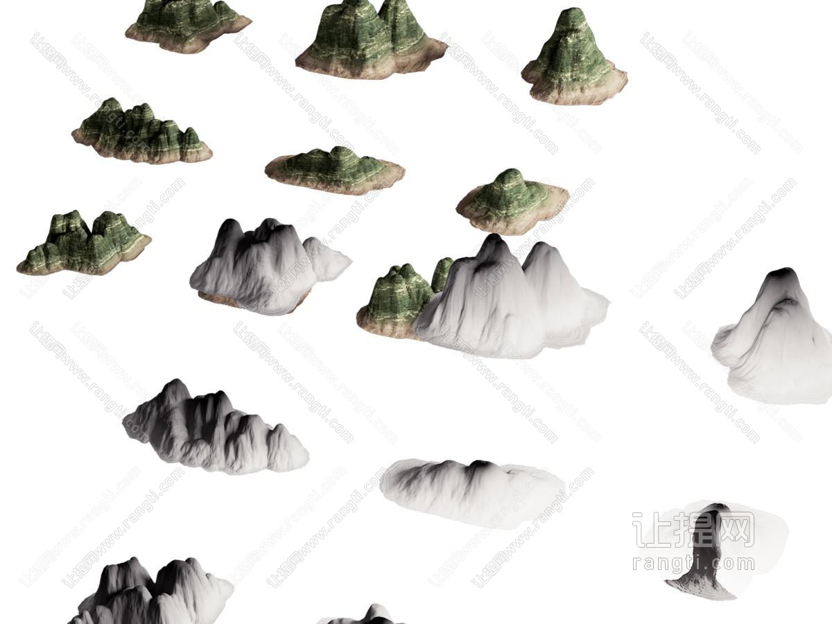 现代石头 假山石雕 景观石头