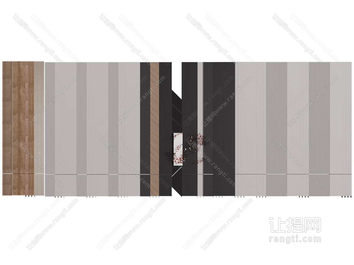 现代背景墙