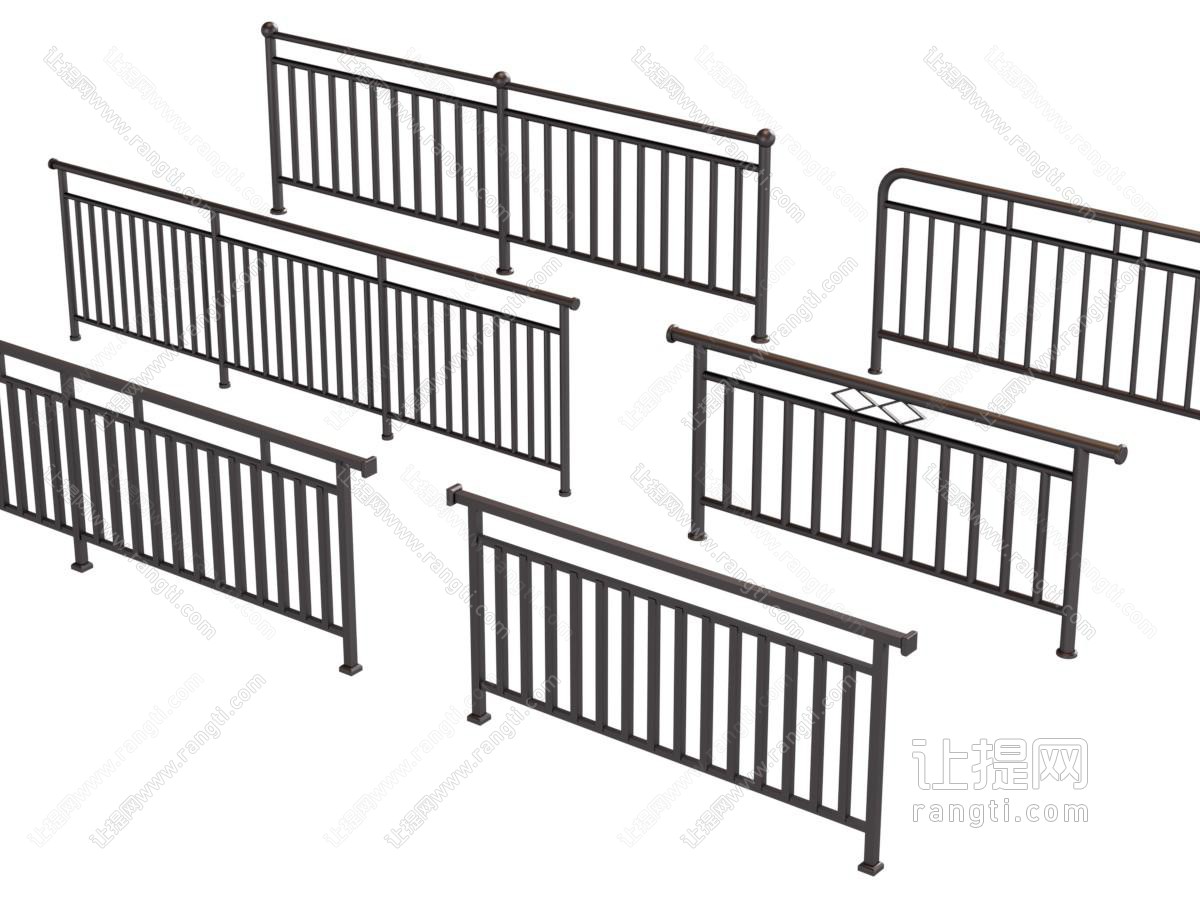 现代铁艺栏杆 护栏 围栏