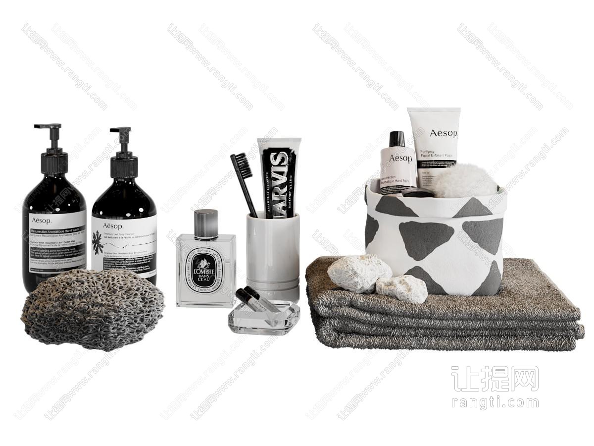 现代洗浴用品 毛巾 牙缸卫浴小件