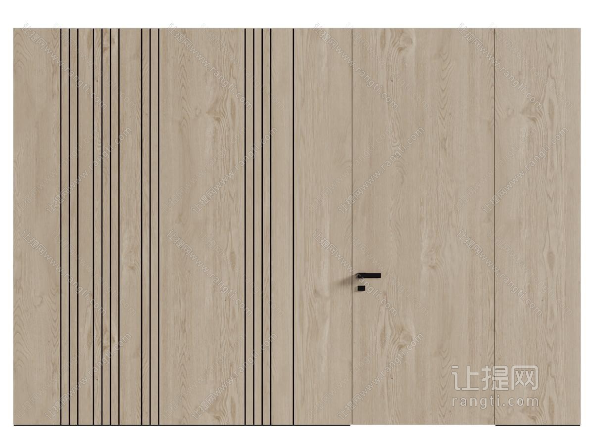 现代隐藏门 木门 平开门