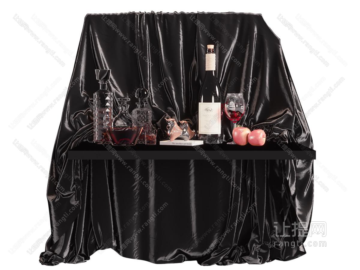 欧式酒瓶酒杯