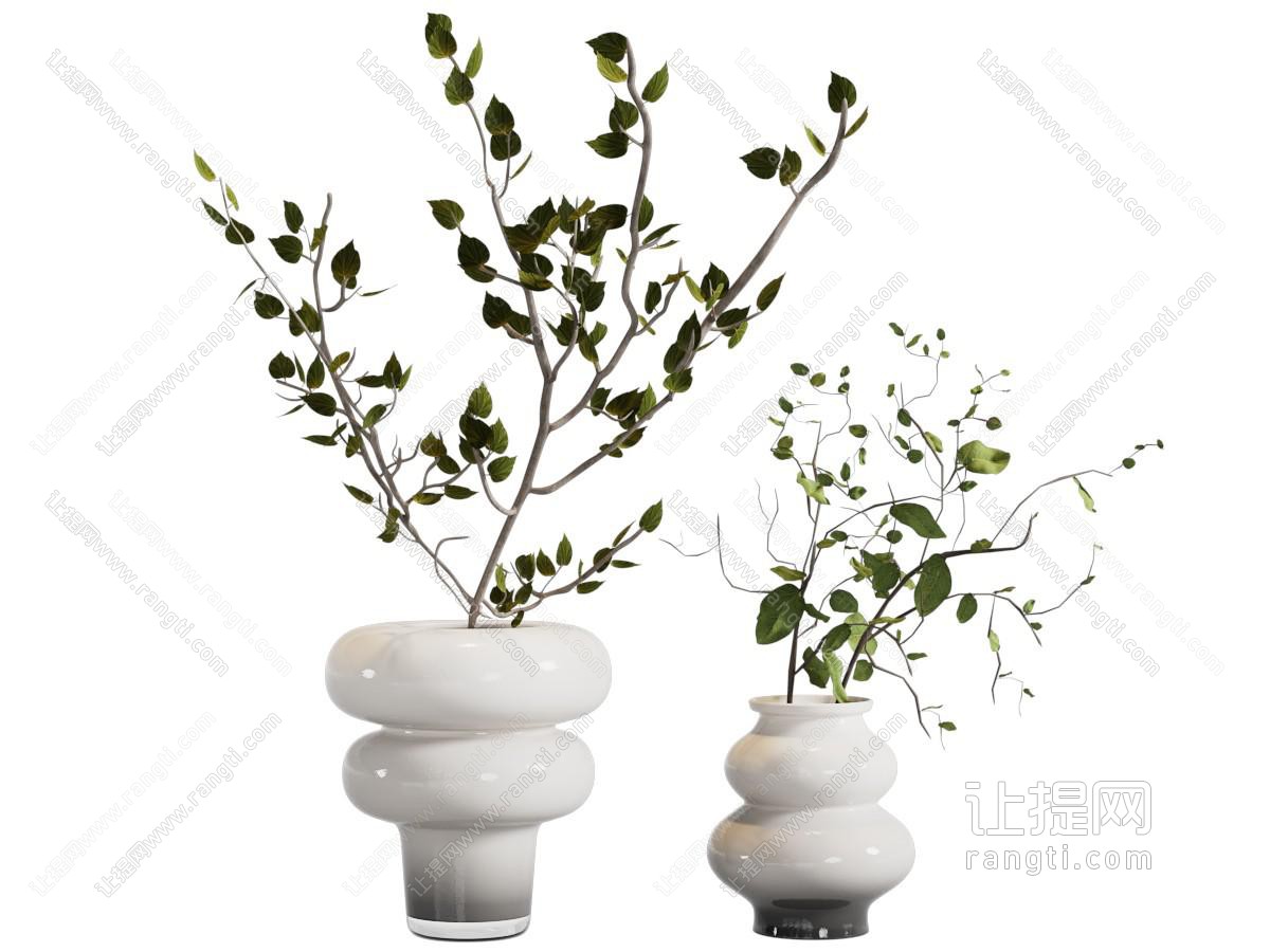 现代陶瓷花瓶花卉
