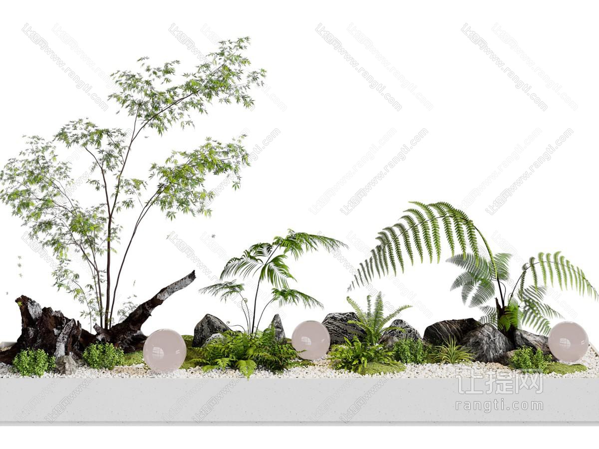 现代花坛花草植物景观园艺小品