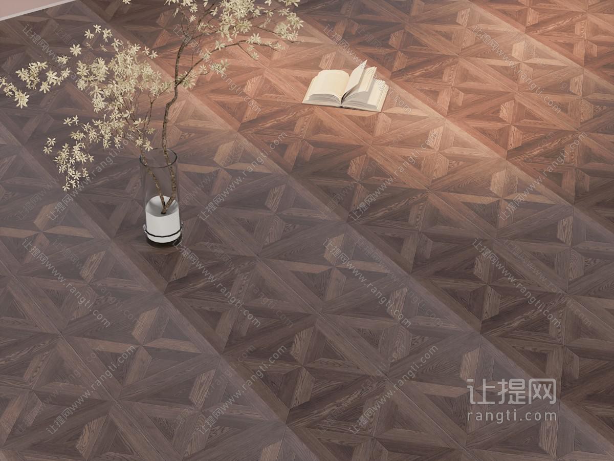 现代拼接实木地板