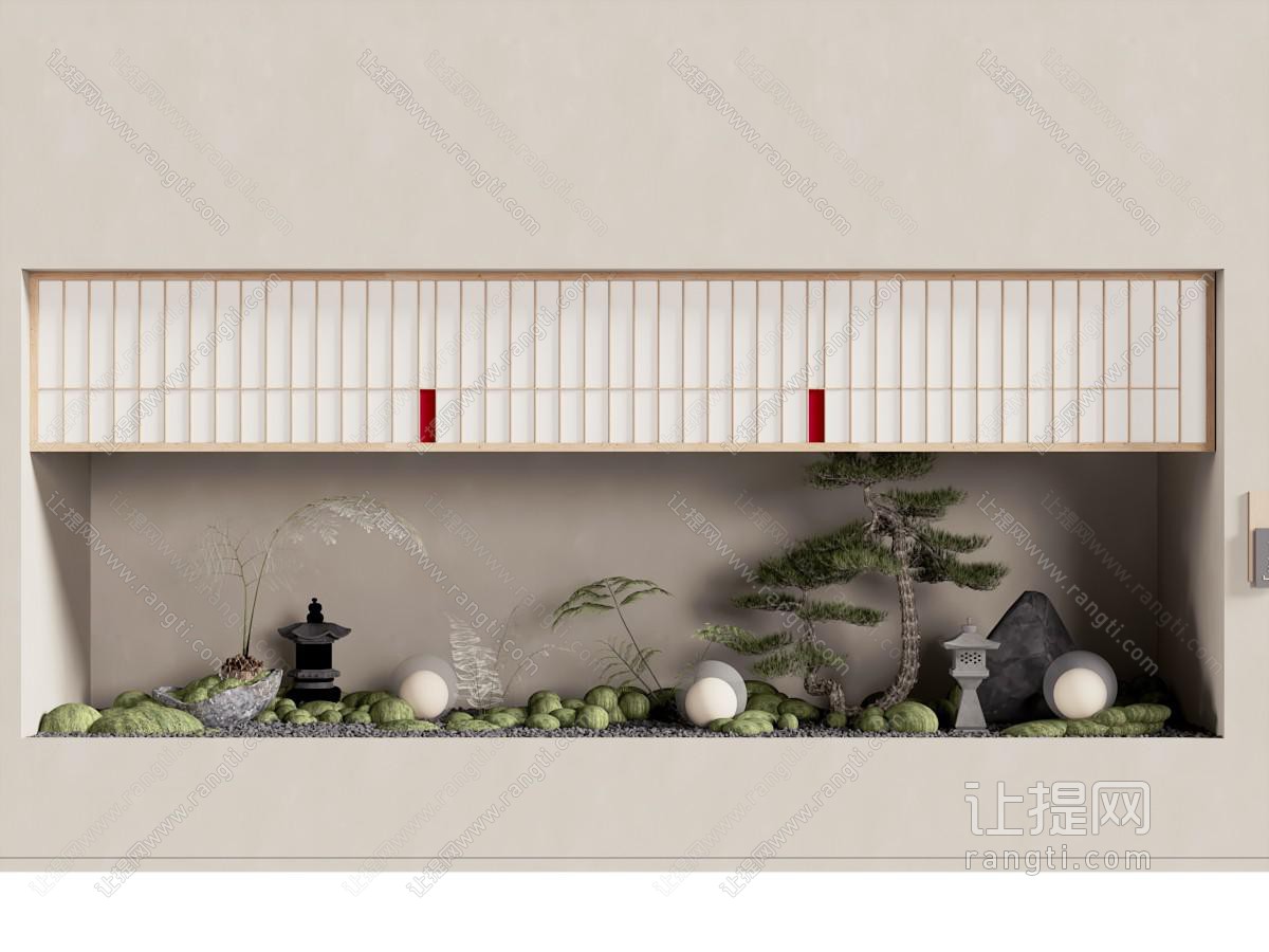 新中式室内景观园艺小品