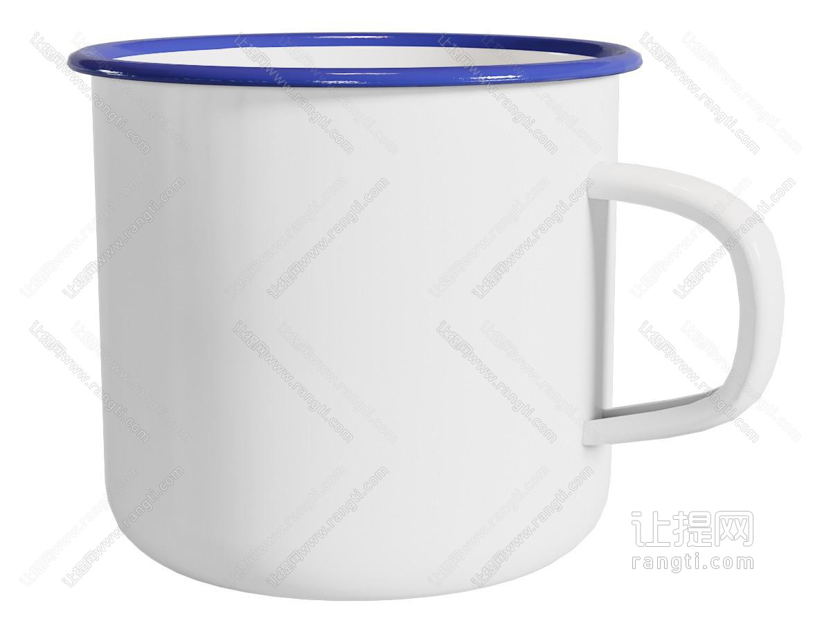 现代老式搪瓷杯子 水杯