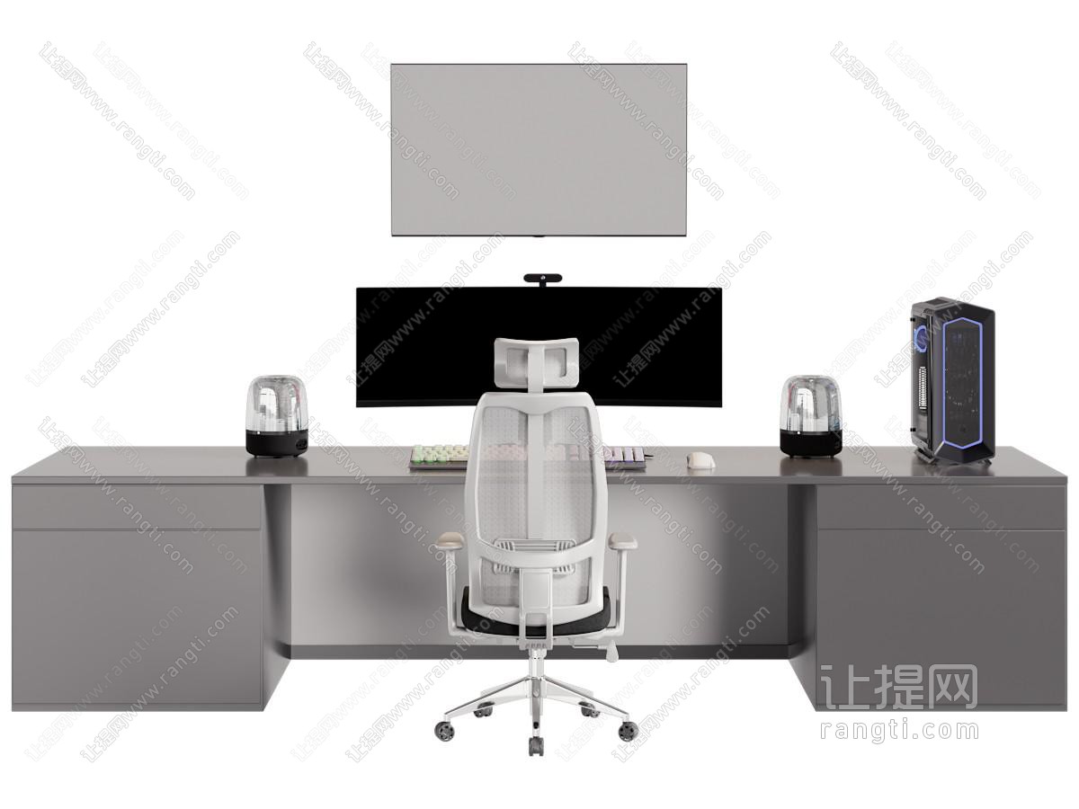 现代书桌椅组合