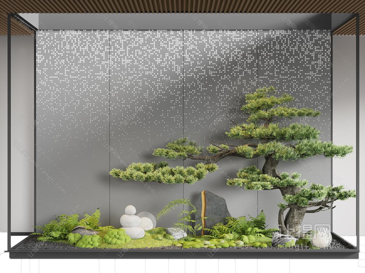 新中式室内景观园艺小品