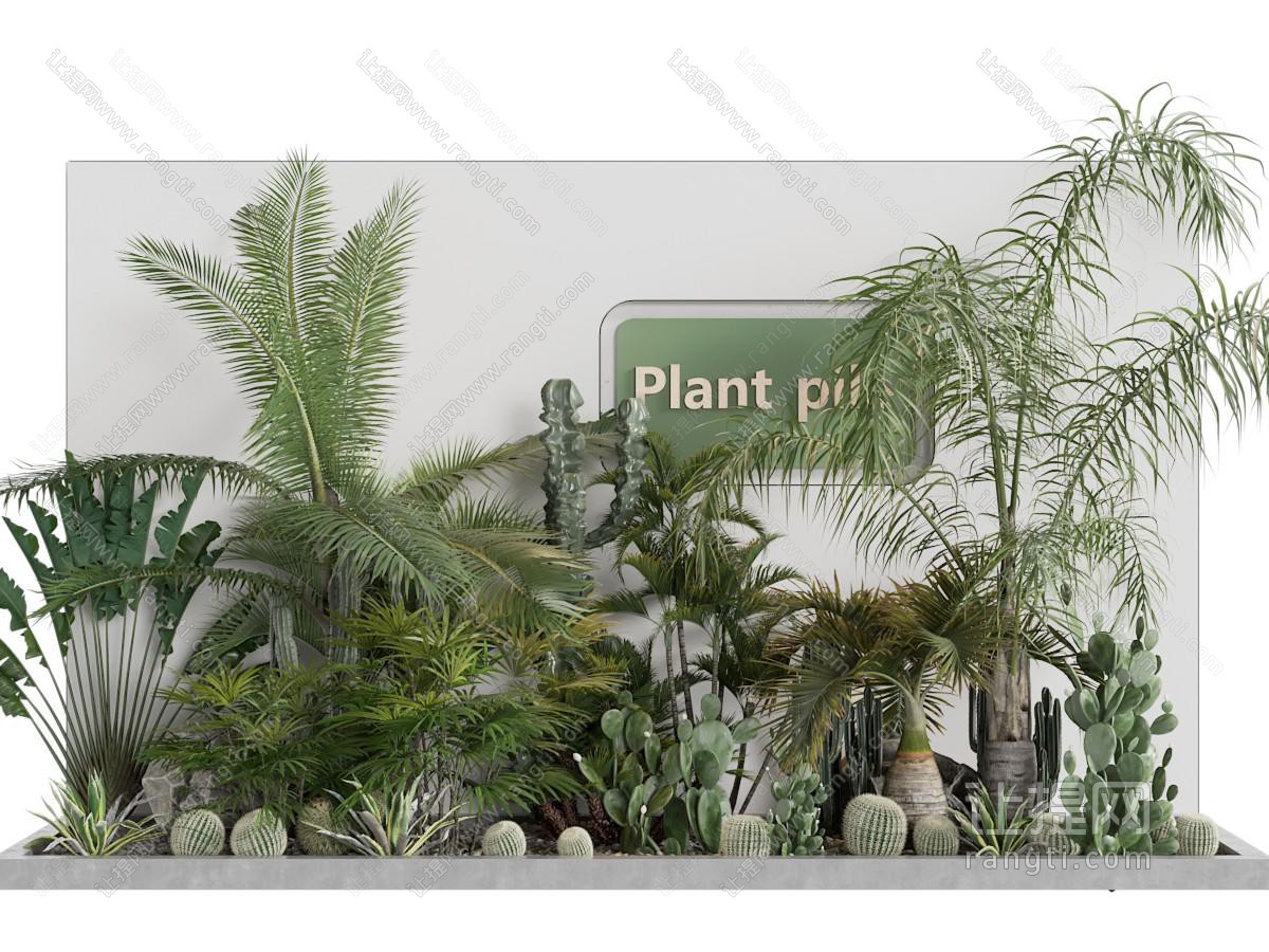 现代室内花卉花草景观园艺小品