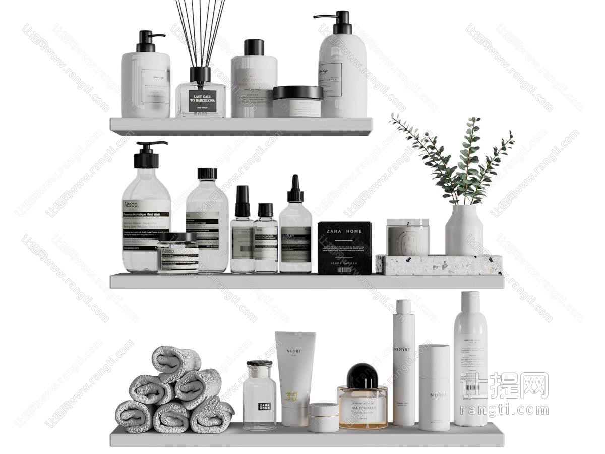 现代洗浴用品 香薰 毛巾卫浴小件