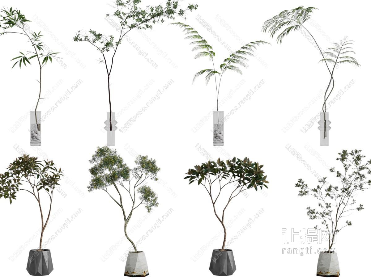 现代花瓶花卉 摆件组合