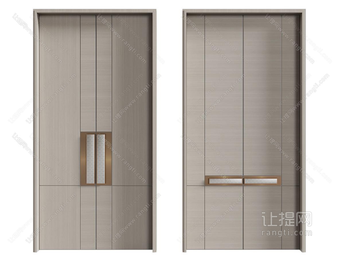 新中式双开门 入户大门
