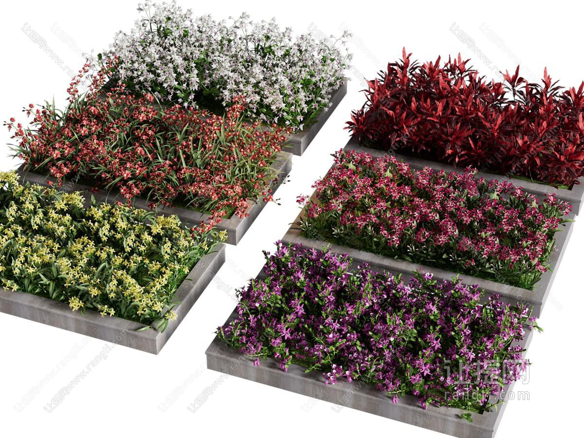 现代花坛花草花卉植物景观园艺小品